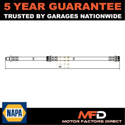 Brake hose rear napa fits - brake,