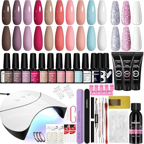 Phoenixy gel nail kit lamp - uv,