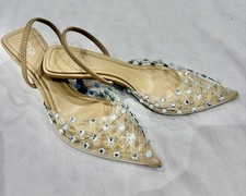 Zara Crystal Slingback Heels