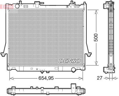 Radiator denso fits isuzu - denso,