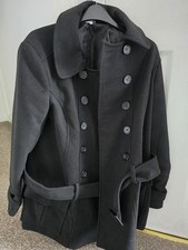 Mia Moda Womens Black Coat