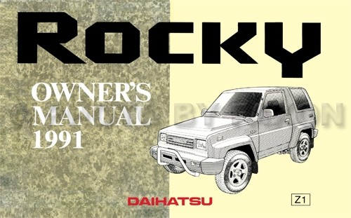 1991 daihatsu rocky owners - 1991,
