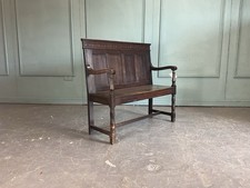 Oak Bench Hall Bench Carved