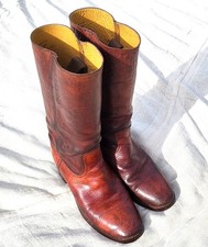 Pair vintage cowboy brown