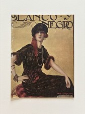 Antique  art deco Blanco y