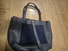 Women Tote Bag Principles By Debenham N Grey And Navy Blue