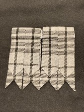 New Kilt Hose Flashes Hamilton Grey Watch Tartan/Kilt Sock Flashes/kilt Flashes