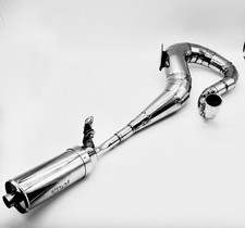 VESPA EXHAUST EXPANSION PIPE EXHAUST RIGHT HAND  200  ++++ UPGRADED Etc