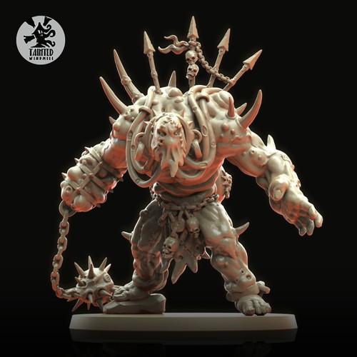 Grimdark decay ogre miniature - decay,