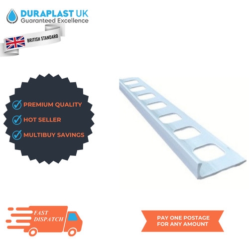 Tile trims plastic shape 8mm - plastic,