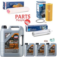 FOR BMW 330D M SPORT E91 SERVICE KIT 8L LIQUI MOLY 5W30 BOSCH OIL AIR FUEL PLUG