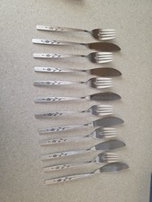 6 Piece Fish Fork And Knives