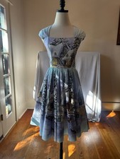 Bernie Dexter Winter Wonderland Cotton Pockets NWOT Veronique Dress Size XS