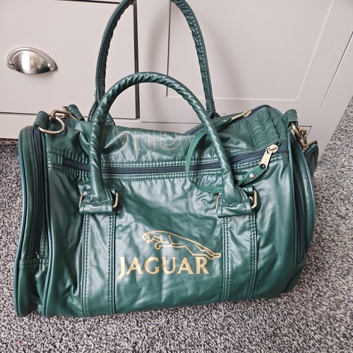 Vintage green leather jaguar - green,