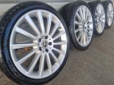 Genuine Mercedes C E Class W205 19” AMG TURBINE ALLOY WHEELS TYRES Mint W212 213