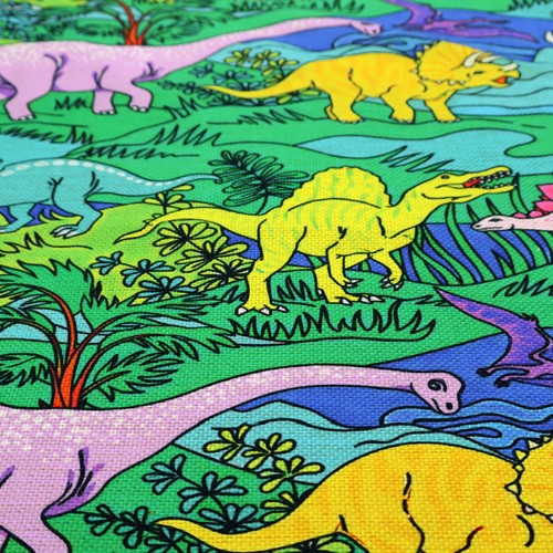 Colourful dino upholstery - dino,