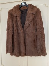 Genuine Rabbit Fur Jacket , Size 16