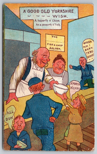 Yorkshire comical fish - yorkshire, &
