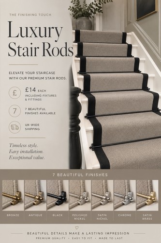 Luxury metal stair rod - metal,