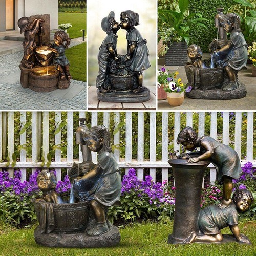 Sculpture kissing kids - kissing,