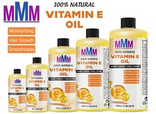 100% Natural Vitamin E Oil, Ideal for Face,Hair,Nails -Massage & Aromatherapy-UK