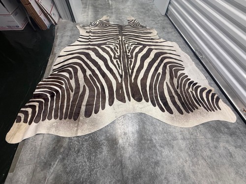 Cowhide rug huge zebra print - huge,