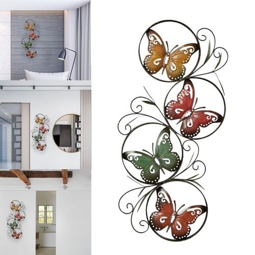 Colourful metal butterfly - metal,