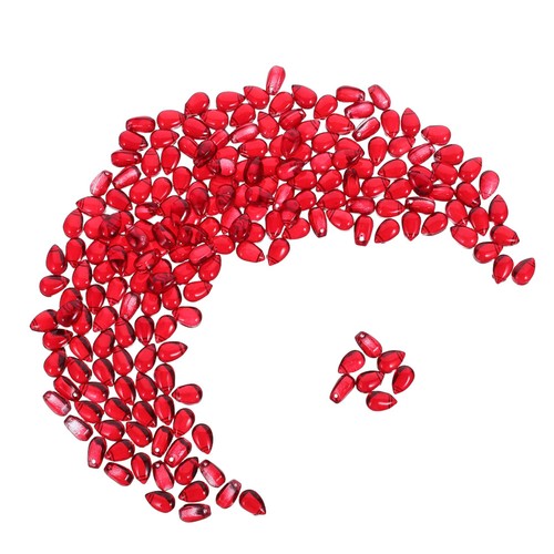 Red glass teardrop beads for - teardrop,