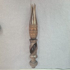 Iculanibokola Fijian Cannibal Fork Fiji Tribal Carved Wood Chief Art Ceremonial