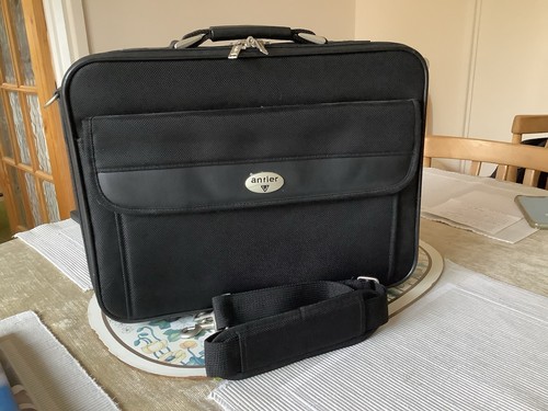 Antler black laptop briefcase - laptop,