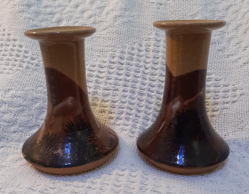 Boscastle pottery pair - pottery, of