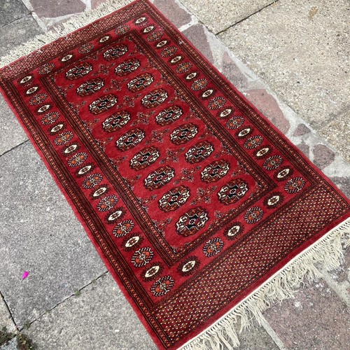 Vintage hand knotted bokhara - vintage,