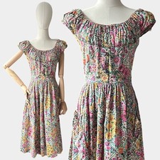 1950's Vintage Floral Printed