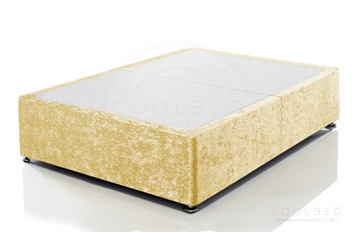 Crushed velvet divan bed base - velvet,