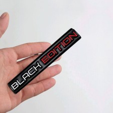 3D Black Edition Emblem Badge