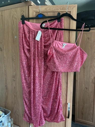 River island pink sequin - river,