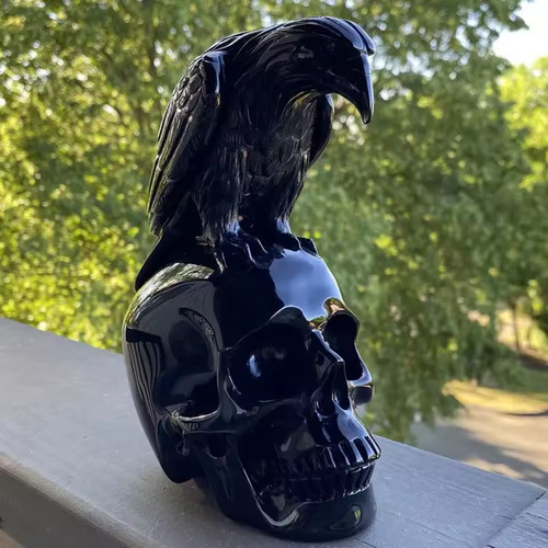 Gothic crow skull desktop - crow,