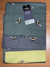GEORGE Bee Tea Towels  X 3