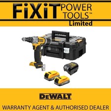 DeWalt DCF414E2T 18v XR 1/4" Cordless Riveter & 2 x Compact Battery Kit RW