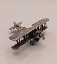 Silver Fench WW1  bi-plane  Fighter Aircraft.