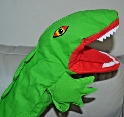 Glove puppet green - glove,