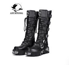 NEW ROCK Unisex Leather Gothic