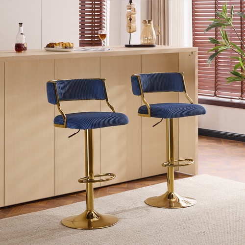 Plush white bar stools - x,
