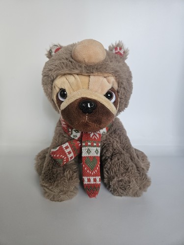 Pug dog teddy bear - dog,