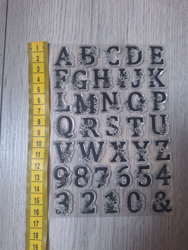 Abc 123 silicone stamps card - stamps,