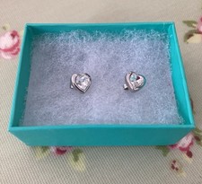 Ted Baker ~ Han Heart Sparkling Crystal Stud Earrings BN ~