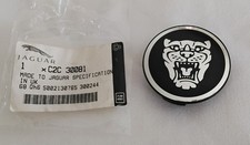 Jaguar Alloy Wheel Hub Cap Cover Part no C2C30081  black/silver