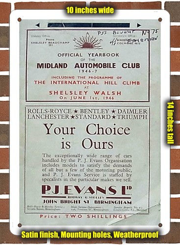 Metal sign 1946 - sign,