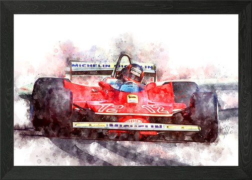 Gilles villeneuve framed - villeneuve, 12
