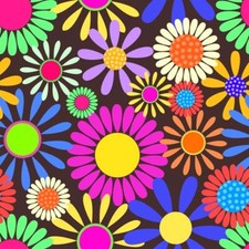 40x Retro Flower Peel and